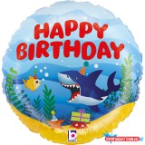 Boldog Születésnapot Happy Birthday Ocean mini fólia lufi 19 cm (WP)