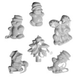 Bonsai Karácsonyi öntőforma szett - 6 db-os