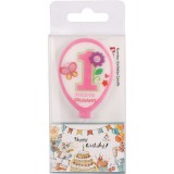 Bontoys Lufi formájú születésnapi számgyertya kislánynak - 1