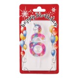 Bontoys Unikornis mintás számgyertya - 6