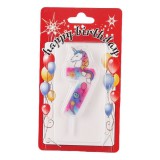 Bontoys Unikornis mintás számgyertya - 7