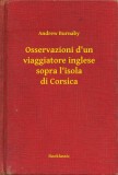 Booklassic Andrew Burnaby: Osservazioni d'un viaggiatore inglese sopra l'isola di Corsica - könyv