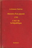 Booklassic Erckmann-Chatrian: Histoire d'un paysan - 1793 - L'An I de la République - könyv