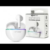 Boompods TWS Bluetooth sztereó headset v5.3 + töltőtok - Boompods EarShots TWS with Charging Case - fehér (EAPWHT)