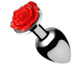 Booty Sparks - rózsás anál plug (ezüst)