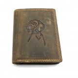 Bőr pénztárca vizsla motívummal