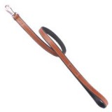 Bőr póráz  Collar Soft - 122cm, 13mm - fekete - barna