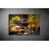 Bor, Sajt, Szőlő Vászonkép 037 éiv-037