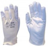 Bőr sofőrkesztyű, fehér 7-es (847)