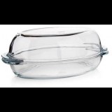 BORCAM Ovális üveg sütőedény fedővel 4,9 l (A01532)