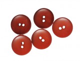 Bordó színű kétlyukú műanyag gomb - 20 mm