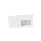 Boríték LA4 enyvezett bélésnyomott jobb ablakos 45x90mm 110 × 220mm J28A20 Bluering® fehér