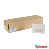 Boríték LC6 öntapadó újrahasznosított jobb ablakos (35x90mm) Bluering(R)