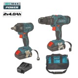 BORMANN Akkumulátoros ütve fúró 18 V, és ütve csavarozó, szénkefementes 18 V, Li-ion, 3 nyomaték beállítás, 350nm (BCD9013)