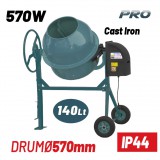 BORMANN Elektromos betonkeverő 140 l, 650 W, IP44 védelemmel (BMX1410)