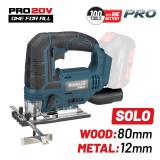 BORMANN Pro akkumulátoros dekopír fűrész 20V, Li-Ion, vágás 80mm (akku és töltő nélkül) (BBP3810)