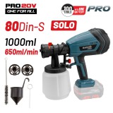 BORMANN Pro AKKUMULÁTOROS HVLP FESTÉKSZÓRÓ PISZTOLY 20V, CSAK GÉP (BBP3620)