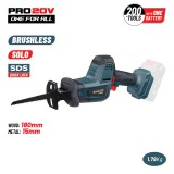 BORMANN Pro Akkus orrfűrész 20 V, 180 mm fa vágás, akku és töltő nélkül (BBP5180)