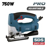 BORMANN Pro Dekopírfűrész 750 W, 1000–3100 lökés/perc, 110 mm fa vágási kapacitással (BJS7800)