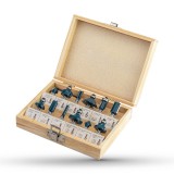 BORMANN Pro Felsőmaró kés készlet 6 mm-es szárral, 12 részes (BHT1615)