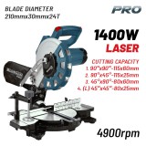 BORMANN Pro Gérvágó fűrész 1400 W, 210 mm, lézeres vágásjelöléssel (BDX2135)