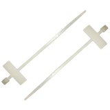 BORMANN Pro marker kábelkötegelő címkézjető 25x8mm, 2,5x200mm fehér 100db. (BCR5171)