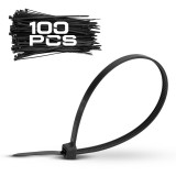 BORMANN Pro nylon kábelkötegelő 3,6*200mm fekete 100db (BCR5054)