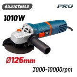 BORMANN Pro Sarokcsiszoló 1010 W, Ø125 mm tárcsához, fordulatszám-szabályozással (BAG1300)