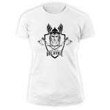 Born to be a Valkyrie - fehér női póló