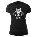 Born to be a Valkyrie - fekete női póló