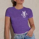 Born to be a Valkyrie - női póló (lila)