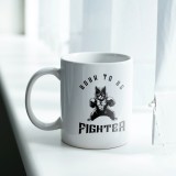 Born to be fighter 3 dl-es kerámia bögre