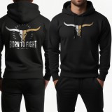 Born to fight pulóver (fekete)