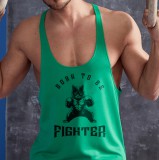Born to fighter - Stringer zöld trikó