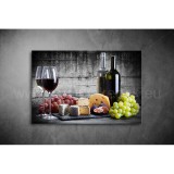 Borok, Sajtok, Szőlő Vászonkép 070 éiv-070