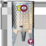 Bortartály Panka inox 60L