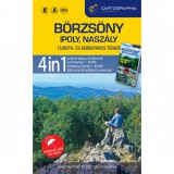 Börzsöny, Ipoly, Naszály 4in1 outdoor kalauz+turista- és kerékpáros térkép - Cartographia