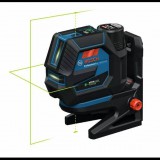 BOSCH 0601066S02 GCL 12V-50-22 CG zöld kombilézer + RM 20 tartó + GBA 12V 2.0Ah akku + GAL 12V-40 gyorstöltő + L-boxx (0601066S02)