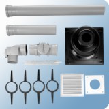 Bosch 100 mm-es égéstermék-elvezető készlet kéményben történő vezetéshez, L=500 mm (AZB 828)