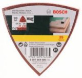 Bosch 25 részes csiszolópapír szett deltacsiszolóhoz, 60, 120, 240-es szemcseméret, 93 mm (260701948