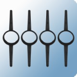 Bosch 80 mm-es távtartó, 80 mm-es égéstermék-elvezetéshez (4 db) (AZB 524)