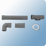 Bosch 80 mm-es vízszintes bekötőkészlet kéménybe kötésig, L=900 mm (AZB 615)