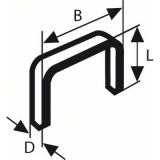 Bosch Accessories Tűzőkapocs, 53-as típus, 11,4 x 0,74 x 4 mm, 1000 db Bosch 2609200291 (2609200291)