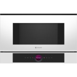 Bosch BFL7221W1 beépíthető mikrohullámú sütő TFT TouchDisplay Inverter technológia 21L balra nyíló fehér Serie8