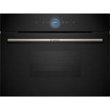 Bosch CDG714XB1 beépíthető kompakt gőzpároló TFT Touch Display Home Connect fekete 45cm Serie8