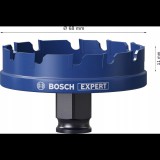 Bosch EXPERT Carbide Sheet Metal Körkivágó, 68 mm Power Change Plus acél, rozsdamentes (2608900501)