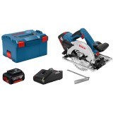 Bosch GKS 18V-57 G Professional 16,5 cm Fekete, Kék 3400 RPM Hordozható körfűrész