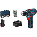 Bosch GSR 12V-15 Professional 1300 RPM Fekete, Kék csavarozó