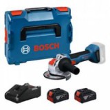Bosch GWX 18V-8 akkus sarokcsiszoló X-LOCK, 2akku+töltővel (06019N9102)