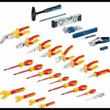 Bosch Kéziszerszám készlet villanyszerelőknek 37 részes (21db VDE+ 16db egyéb) (1600A02NG4)